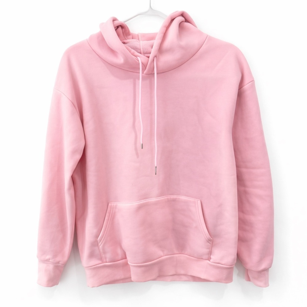 Shein Large Soft Pink Fleece Hoodie